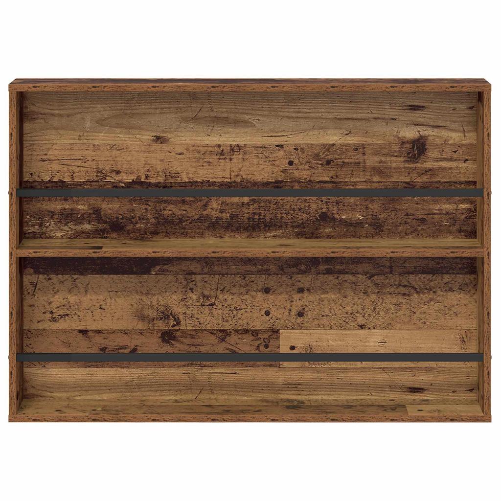 Magazine Shelf with Shelf Reclaimed Wood Style 100 x 12 x 70 cm Wood Based Material