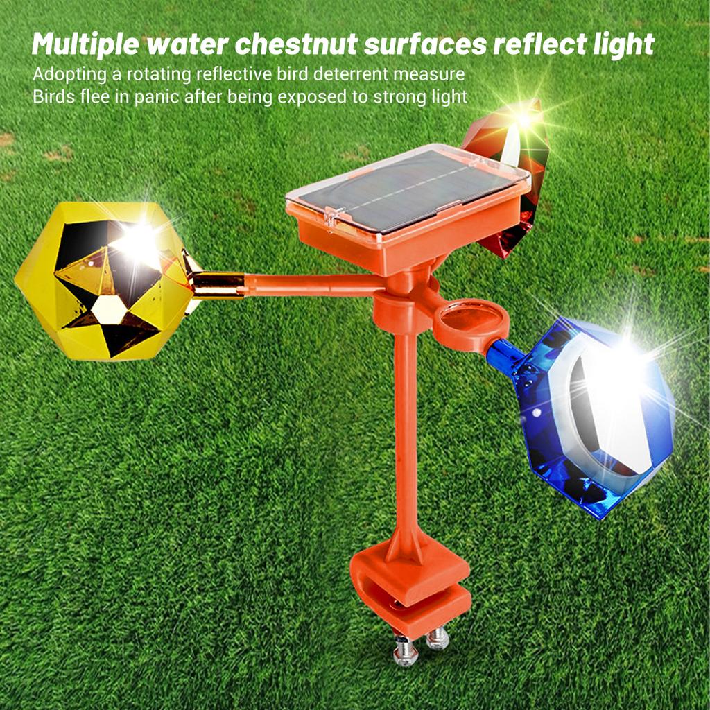 Solar Voice Bird Deterrent Birds Reflect Deterrent Solar Powered Visual Voice Bird Scare Reflective Device for Outdoor Garden