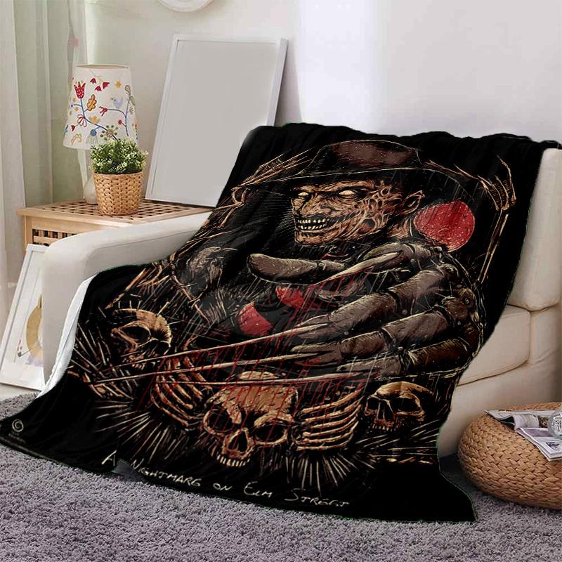 

A Nightmare on Elm Street Freddy Krueger Poster PrintPrint Blanket, Soft Blanket For Sofa Office Bed And Travelling Daughter Birthday Gift e 130cm×150cm（50in×60in）