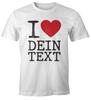 Saying I Love Red Heart Mens T-Shirt Customizable Text Customizable-