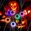 2Pcs LED Solar Scary Eyeball Swaying Lights Realistic 3D Design