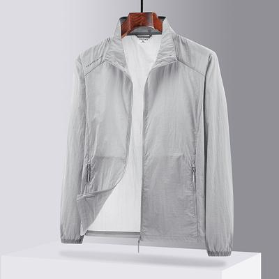 Ice Silk Cool Sunscreen Summer New Anti-ultraviolet Fishing Sun-protective Clothing Men's Thin Jacket Coat