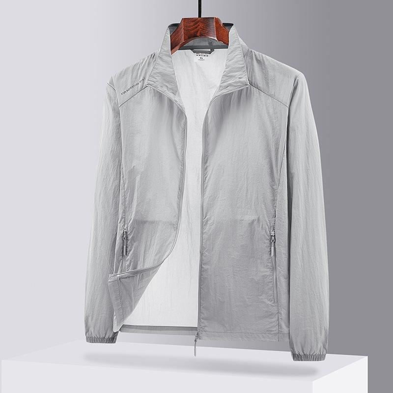 Cold Silk Cool Sunscreen Clothing Summer New UV Protection Fishing Sunscreen Clothing Men's Thin Jacket Jacket
