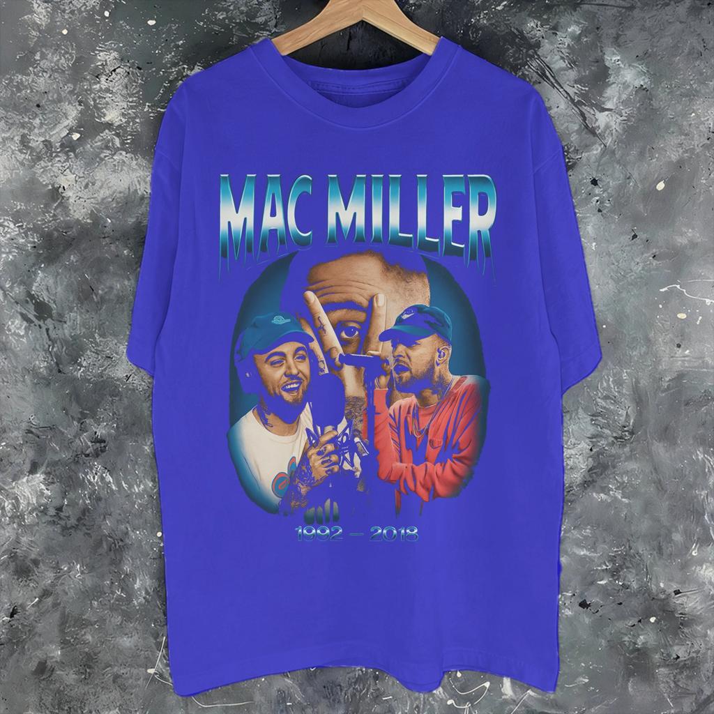 Printed Mac Miller Rapper T Shirt For Unisex Cotton Tshirts Short Sleeve Clothing