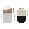 Mini Portable Short Handle Fluffy Soft Bristle Flat Brush Ultra-Thin Seamless Crescent-Shaped Foundation Makeup Brush