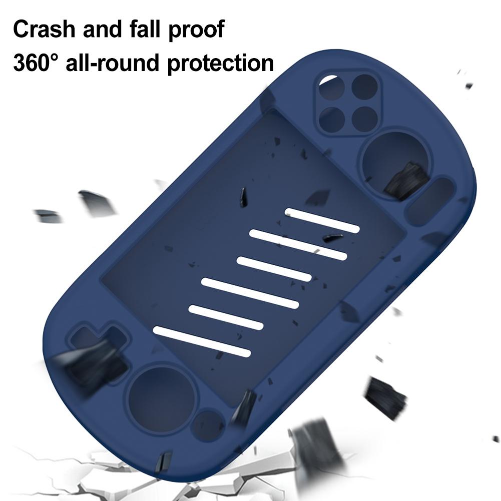 Silicone Case Protective Cover Shockproof Protector Shell Sleeve Anti-Scratch Protector Cover with Lanyard for ANBERNIC RG40XX H