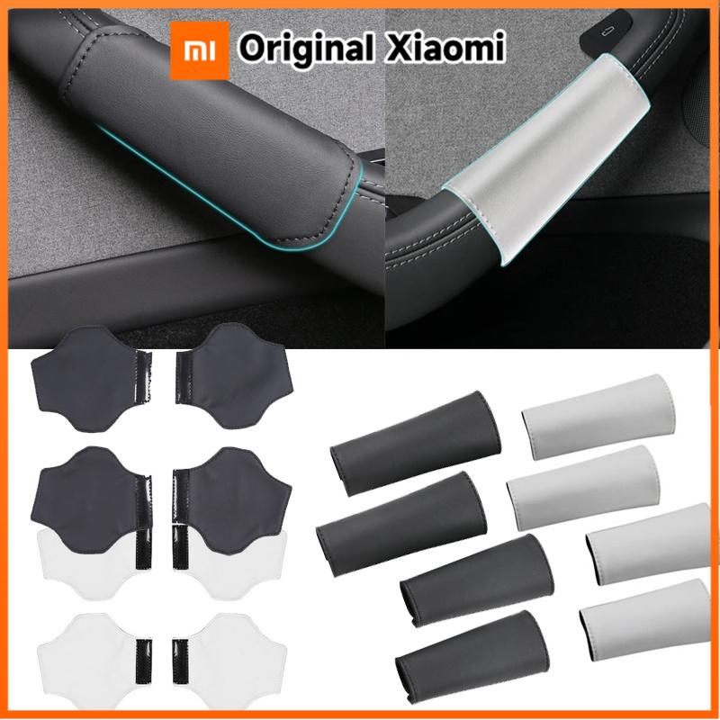 Xiaomi For Tesla Model Y Juniper Model 3 Highland 21-26 Leather Handlebar Grip CoverCar Interior Door Handle Gloves Protection Cover