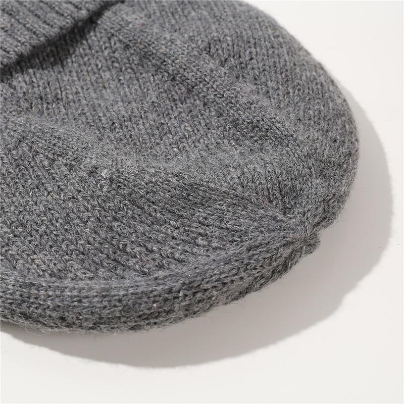 Autumn and Winter Cashmere with Thick Knitted Yarn New Men and Women Warm and Cold Resistant Cycling Hood