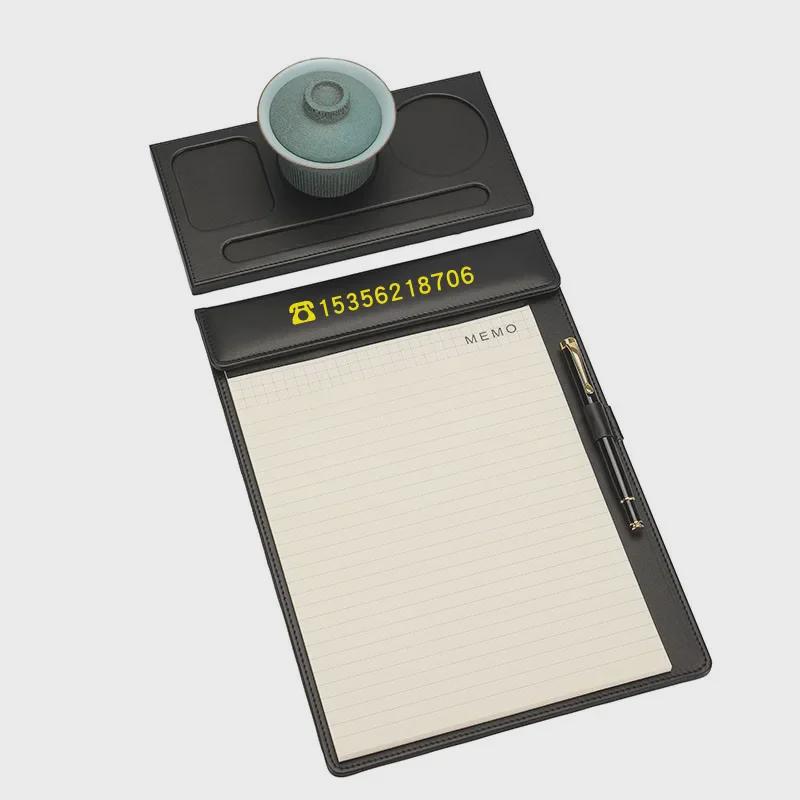 A4 Leather Conference Writing Pad Folder for Business and Hotel Contracts