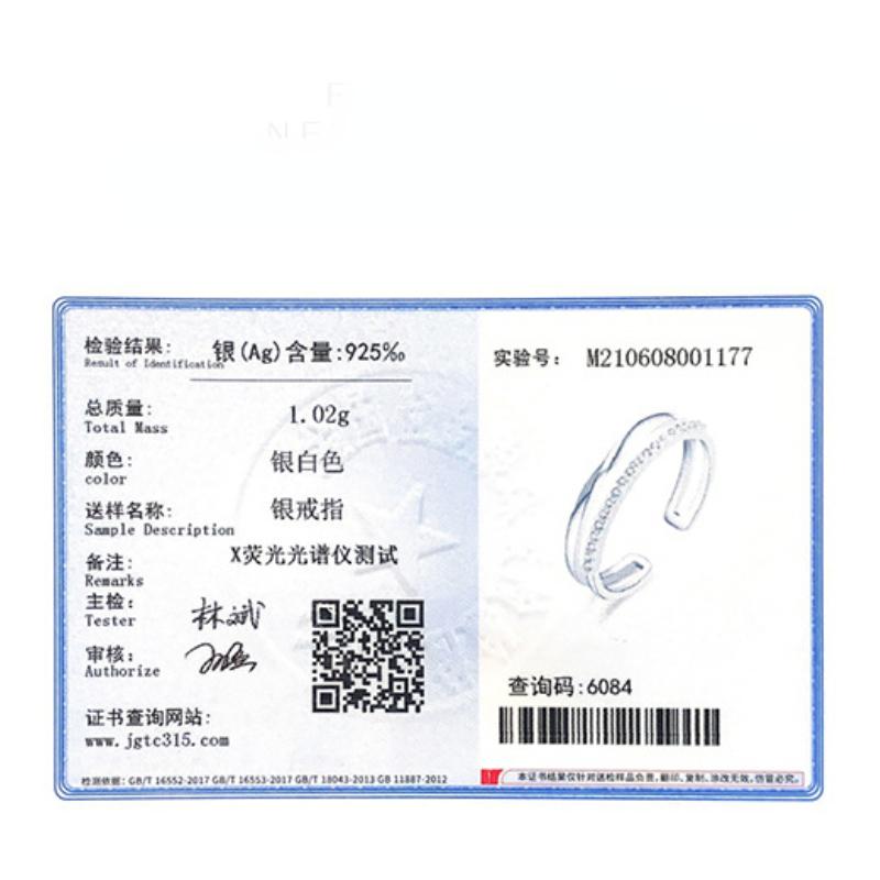 Tancise Classic 925 Sterling Sølv Zircon Ring Dame Smykker Bryllupsløfte Festgave