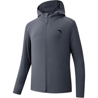 Schmale Passform Kapuzen-Reißverschluss UV-Schutz Trainingsjacke Herren Jacken 152627703-4