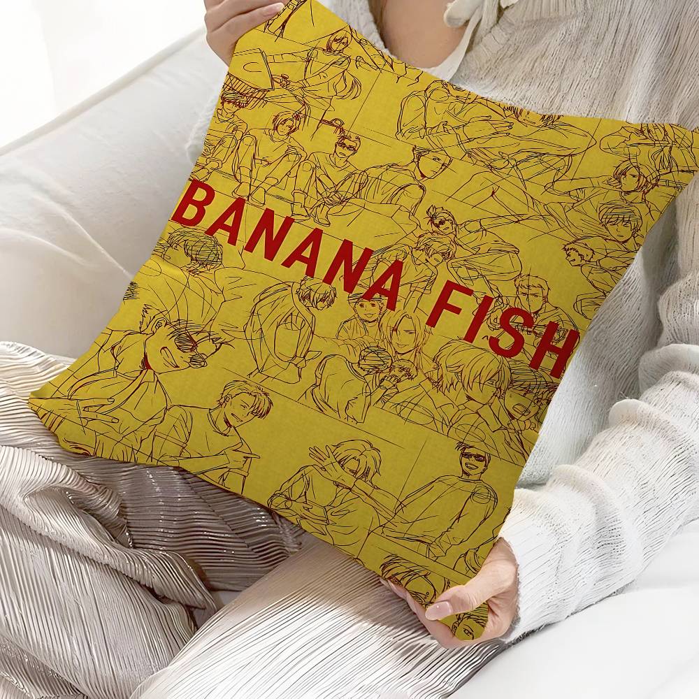 Anime Banana Fish Pillow Gifts Home Office Furnishings Bedroom Sofa Car Cushion Cover Case 45x45cm