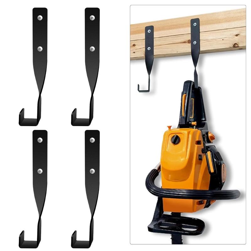 Chainsaw Holder Wall Mount Chainsaw Holder Hook Backpack Blower Rack Accessories and Tools for Garage Wall Mount