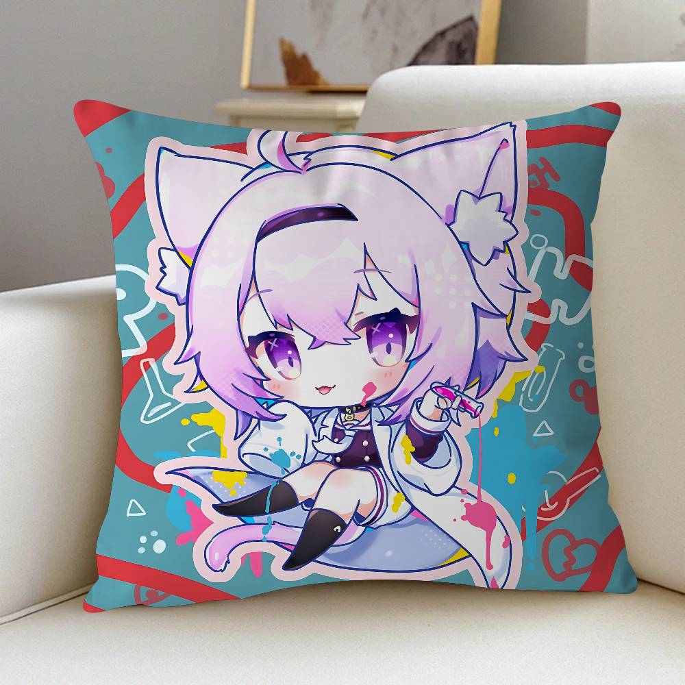 Nekomata Okayu Personalized Picture Text Home Decorative Pillows Household Gifts 45x45cm
