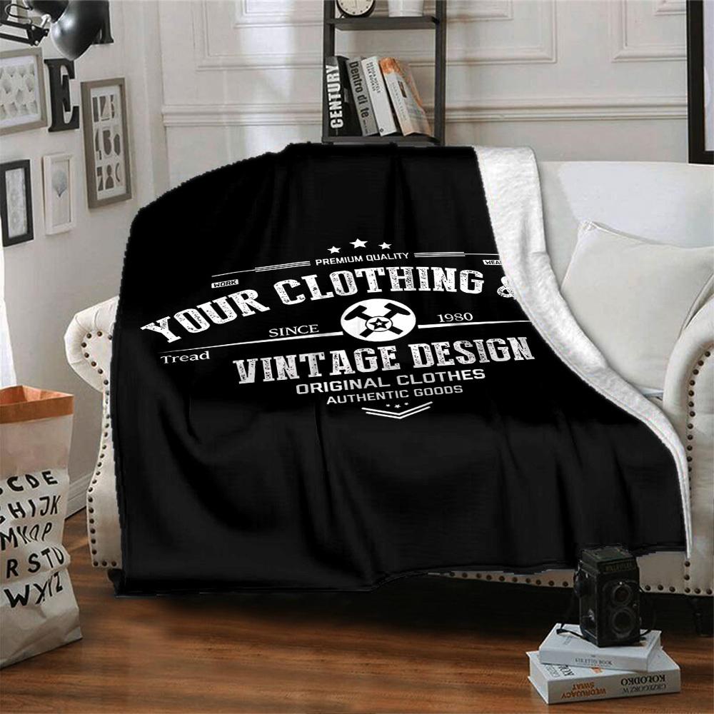 1pc Vintage Clothing Soft Flannel All Season Throw for Home, Office, Outdoor UseDurable Comfort Soft Warm Throw for Home