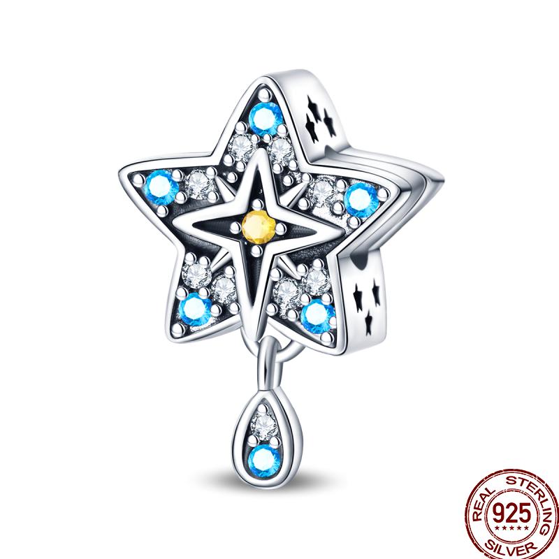 Copper Tarot Star Moon Sun Cross Bible Holy Blessing Amulet Beads Fit 3Mm Pan Original Bracelet Diy Gift