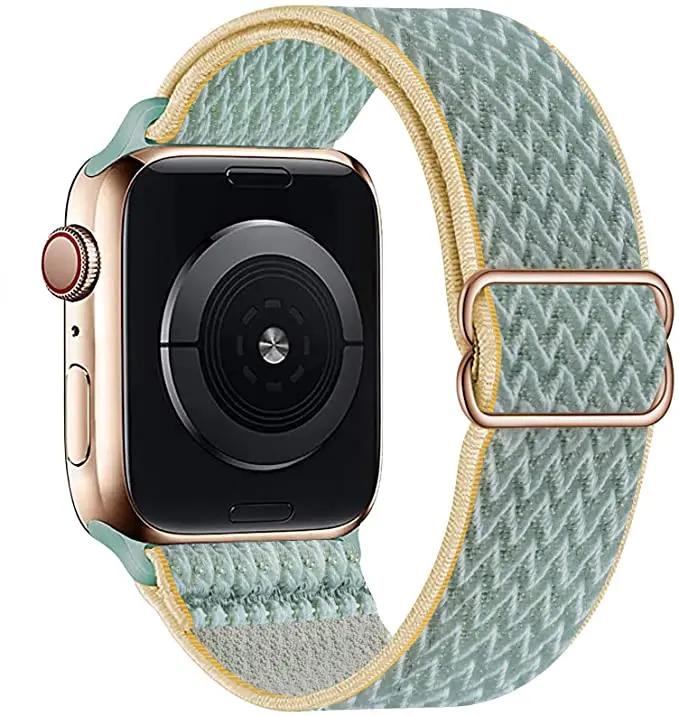 Adjustable Nylon Loop Strap For Apple Watch Series Ultra 11 10 9 8 7 46mm 45mm 41mm Fabric Strap For Iwatch 6 5 4 SE 44mm 40mm