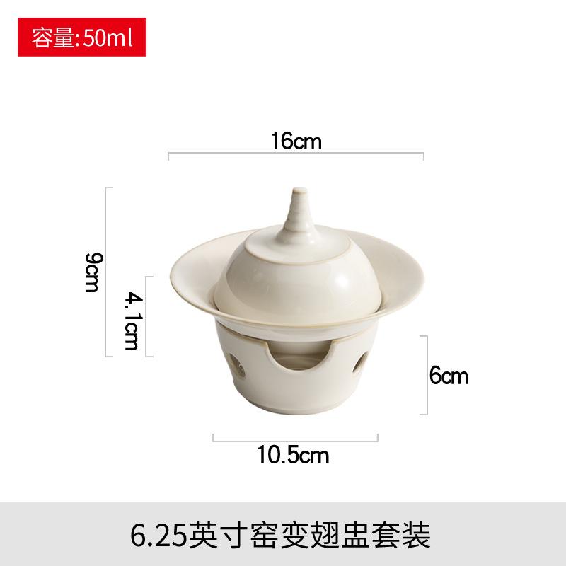 Ceramics Dining Plate Heating Furnace Insulation Tray Dessert Bowl Stew Sashimi Plate Fruit Dish Salad Bowl Soup Plates Tray