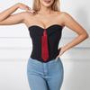 Slim Fit Strapless Sliming Vest Sleeveless Crop Tube Tops Elegant Women Corset  Travel