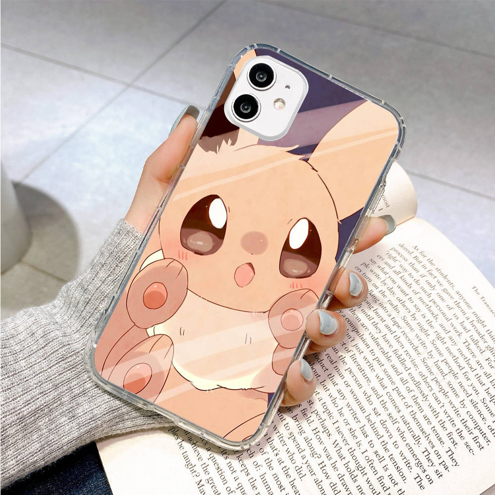 PK17 Pikachu Cartoon Transparente Hülle für Samsung A04 A14 A23 M33 M53 Realme 10 9 C35 C55 VIVO Y02 Y12 Infinix Hot 30 Note 11 Tecno Spark 8P Pro