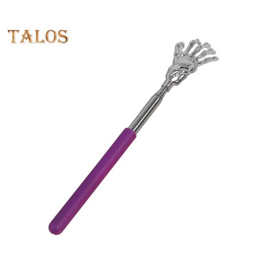 

Раздвижная металлическая чесалка для спины с резиновыми ручками, портативный телескопический массажер для спины, инструмент для снятия зуда кожи, наполнитель для чулок для мужчин, женщин и детей фиолетовый