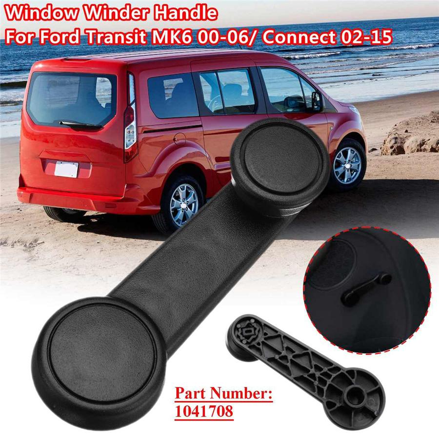 2 Pcs Car Window Crank Winder Handle Black For Ford Transit Connect Fiesta Focus
