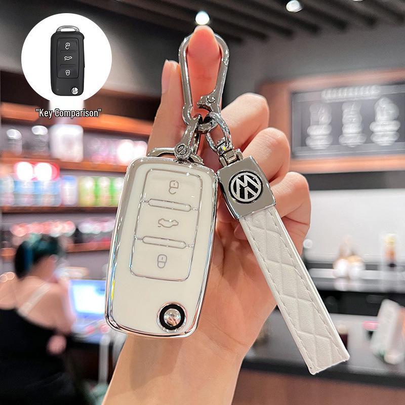 Volkswagen Key Cover: Fits Sagitar, Lavida, Jetta, Passat, Bora, Tiguan – Unisex Car Key Shell