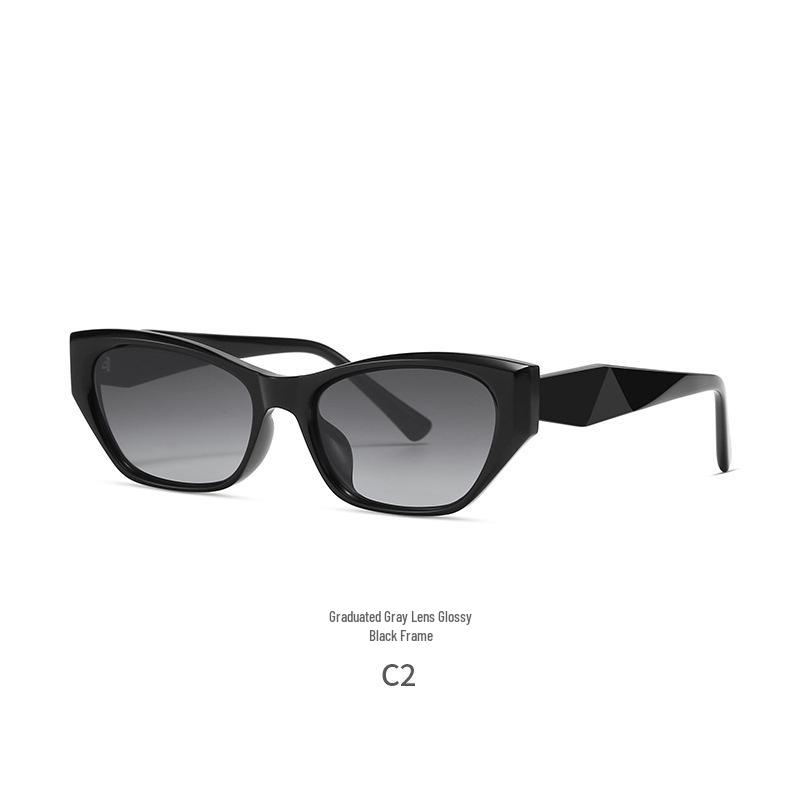 Unisex Trendy Runway Street Style Sunglasses - Small Metal Frame
