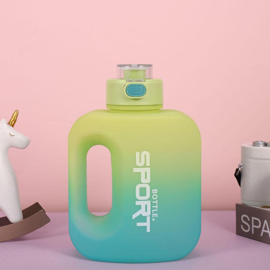 2023 Summer Gradient Sports Water Bottle: Large Capacity, Portable, Popular Design