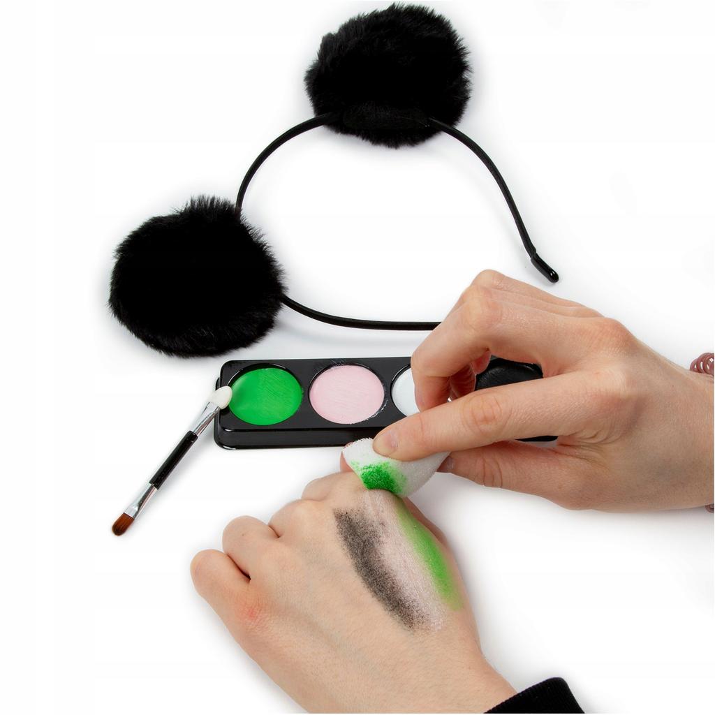 Farbki Do Twarzy Zestaw Z Opaska Panda Kidea 7135