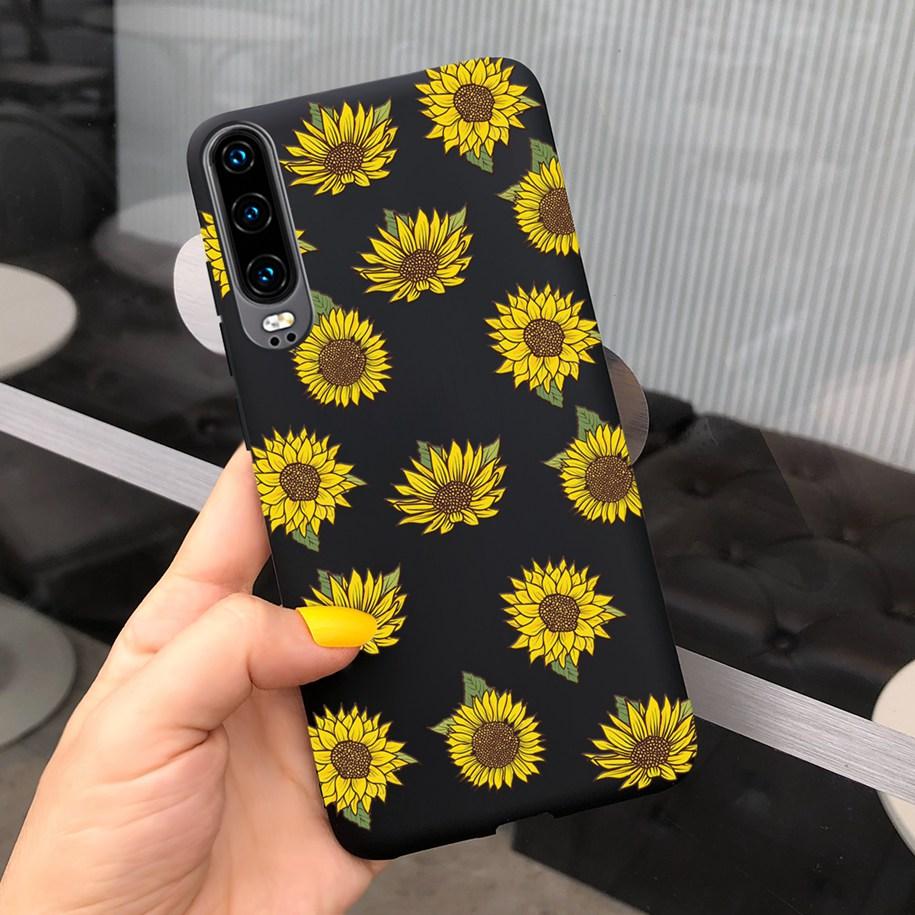 P30 Lite Case Fashion Flower Pattern Phone Case For Huawei P30 P 30 P30Lite 2020 MAR-LX1M Shockproof Bumper Soft TPU Funda Coque