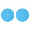 2 Piece Flexible Round Silicone Baking Mat Nonslip Dough Rolling Cake Pad For Cooking Kneading And Food Preparation