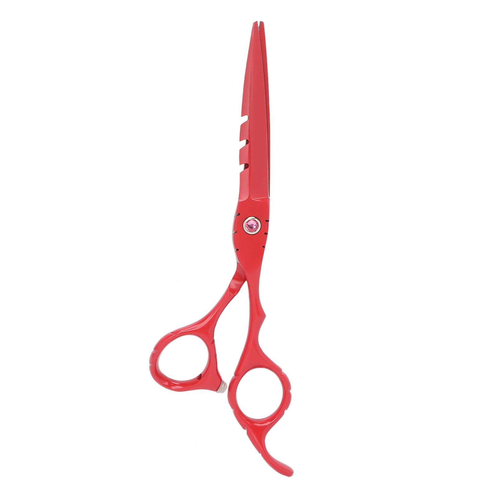 

6-дюймовые ножницы из нержавеющей стали, парикмахерские ножницы для стрижки бороды, машинки для стрижки волос для домашнего салона, парикмахера Red