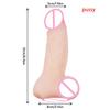 2 In 1 Realistic Pussy with Real Big Penis Enlarger Sleeve Vagina Anus Masturbation Sex Toys for Men Women Adult Erotic Supplies