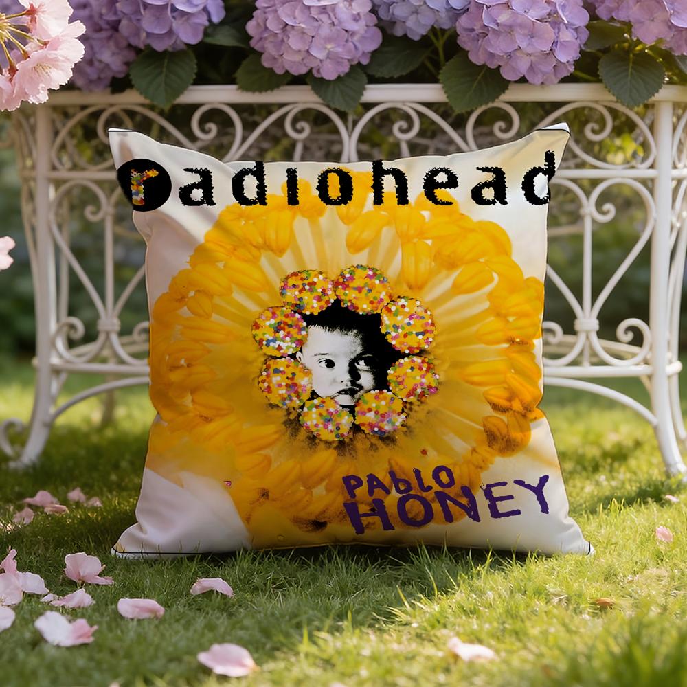 

Band R-RadioheadS Cushion Cover Home & Car Dual-Scene Pillow Cover: Reversible for Premium Comfort 30cmx30cm