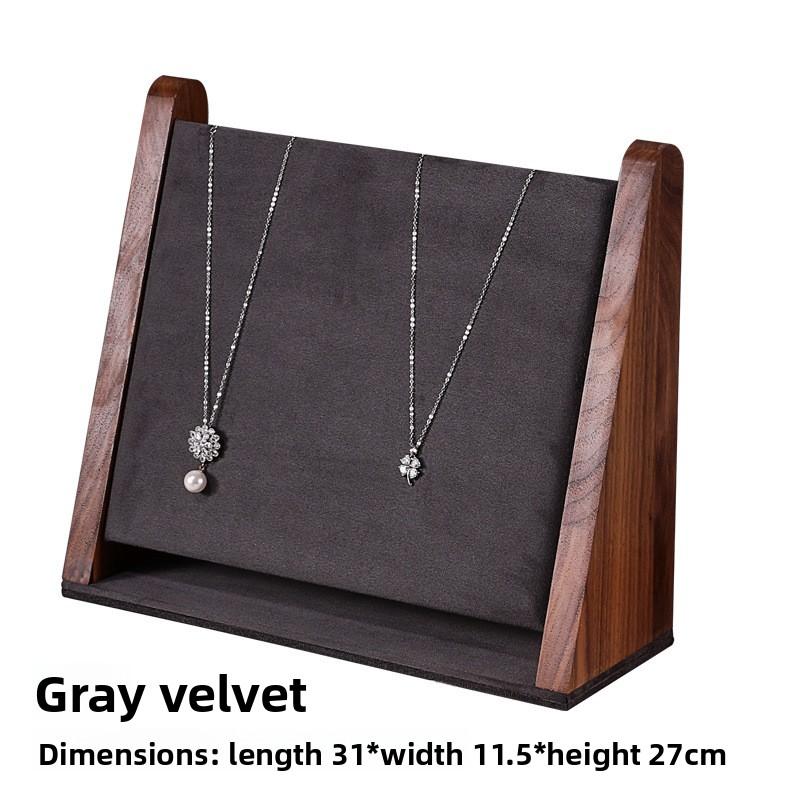 Walnut Jewelry Display Prop Set Combination Bracelet Display Stand Jewelry Display Stand Necklace Display Stand