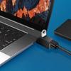 USB 3.0 Hub 4-Port Adapter - High Speed Data Transfer (5Gbps) for PC/Laptop/Mac - Compact USB Splitter for Flash Drive, Mouse
