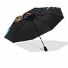 Music Nature Harmony Pattern Umbrella, Portable and Foldable Design, 8 Ribs, a Casual Accessory for Halloween, Christmas, and Birthday Gifts.