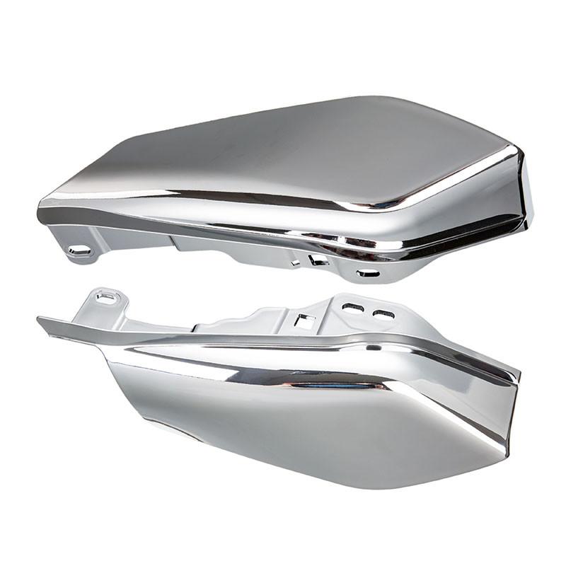 Motorcycle Black/Chrome Mid-Frame Air Deflector Under Seat Engine For Harley Electra Glide Road King Street Glide 2017-2019