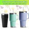 AIERSA 3Pcs Spill Stopper for YETI Cup Straw Lid, and 3Pcs Straw Cover Cap Toppers Suitable for Yeti Cup Accessories for 20, 16, 24, 25, 26, 35,42 oz