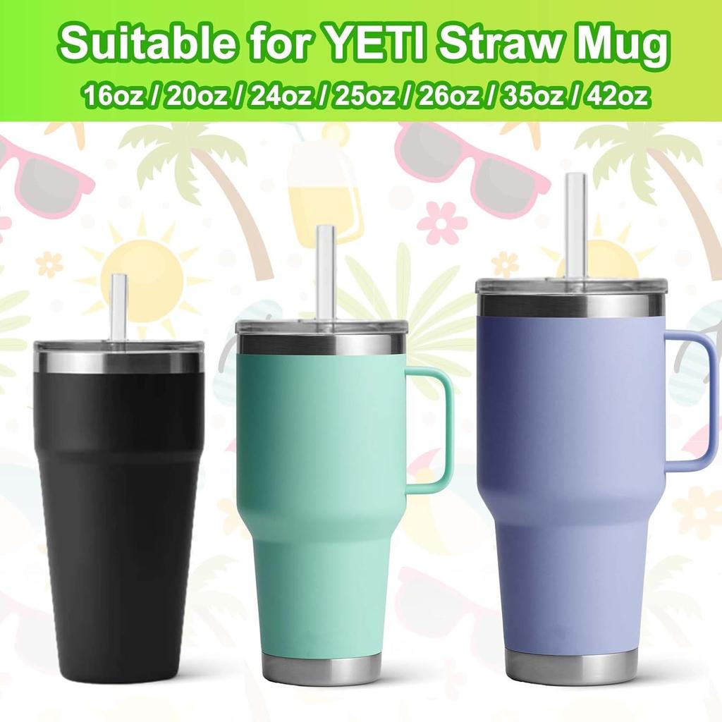 AIERSA 3Pcs Spill Stopper for YETI Cup Straw Lid, and 3Pcs Straw Cover Cap Toppers Suitable for Yeti Cup Accessories for 20, 16, 24, 25, 26, 35,42 oz