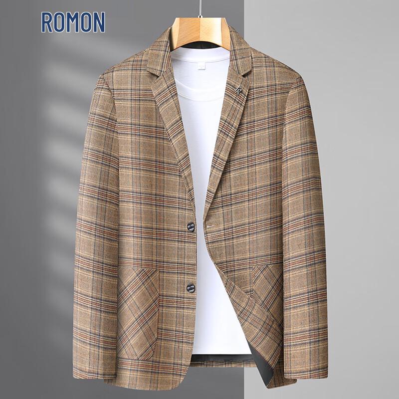 ROMON Men s Spring/Autumn Casual Suit Jacket L