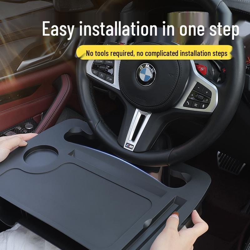 Multi-Functional Car Steering Wheel Desk & Dining Table for Front Row