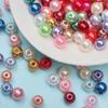 Unisex Fashion Earrings Jewelry Handmade 6/8mm DIY Spacer Loose Beads Fashion Acrylic Round 200/100PCS/Pack for Necklace Bracelet