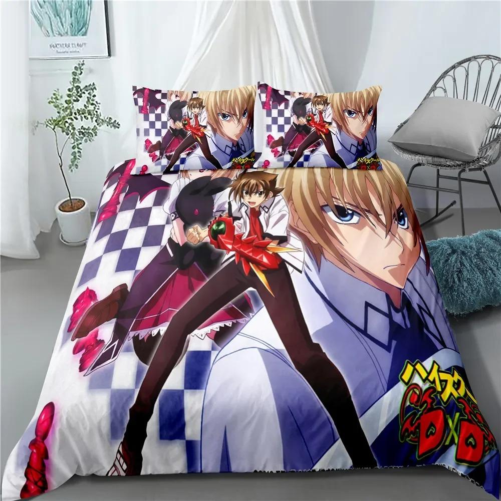 Anime High School DxD 3D Printed Bedding Set Duvet Covers Pillowcases Comforter Bedding Set