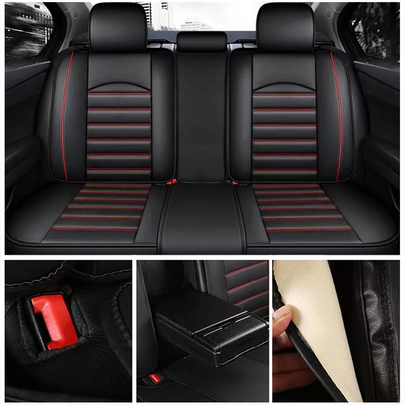 Five-seat Full Envelope Car Cushion Four Seasons Universal Car Seat Cover Leather Wear-resistant Dirty Breathable Car Seat Cover