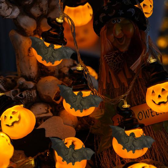 20Pcs Simulation Bat Funny Scary Realistic Anti-fade Wear-resistant Tricky Props Mini Halloween Luminous Bat Ornament Party Supplies