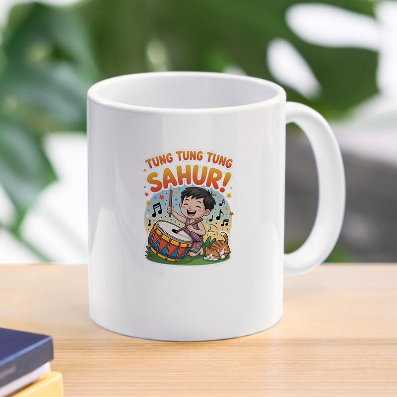 Tung Tung Tung Sahur Mug Creative Coffee Cups Drinks Cup Handle Drinkware Thanks Gifts