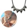Metal Skull Pendant Necklace Punk Style Choker Necklace Hip Hop Clavicle Chain Necklace Gothic Jewelry for Eboy Men