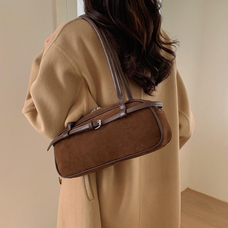 Urban Minimalist Pu Handbag With Zipper Closure For Daily Use Womens Shoulder Bag